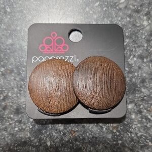 Paparazzi Rustic Brown Earrings